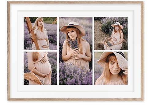 babybauch collage 5 bilder