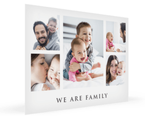 Fotocollage Familie als Poster