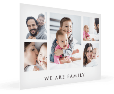 Fotocollage Familie als Poster