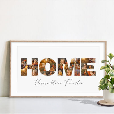 familien collage home poster weiss