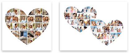 Fotocollage Aus Liebe 250 Love Vorlagen Collagen In Herzform