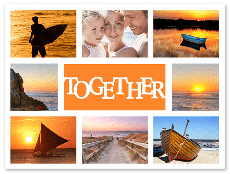 Fotocollage Together mit 8 Bildern