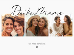 personalisiertes fotogeschenk danke mama collage