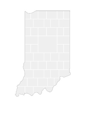 Collagen-Vorlage in Form einer Indiana-Karte