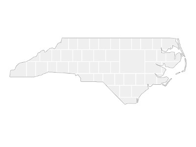 Collagen-Vorlage in Form einer North Carolina-Karte