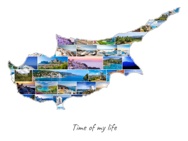 Zypern-Collage mit eigenen Fotos befüllt