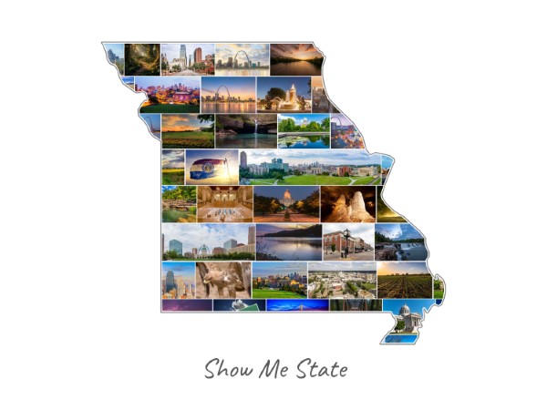 Missouri-Collage mit eigenen Fotos befüllt