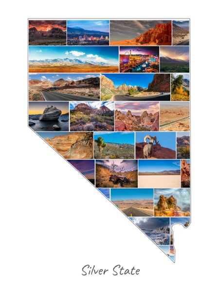 Nevada-Collage mit eigenen Fotos befüllt