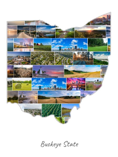 Ohio-Collage mit eigenen Fotos befüllt