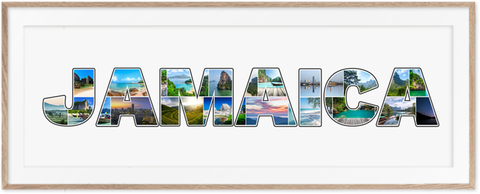 Eine Jamaika-Collage ist eine wunderschöne Erinnerung