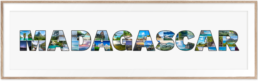 Eine Madagaskar-Collage ist eine wunderschöne Erinnerung