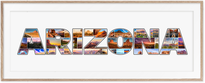 Eine Arizona-Collage ist eine wunderschöne Erinnerung