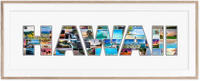 Eine Hawaii-Collage ist eine wunderschöne Erinnerung
