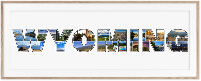 Eine Wyoming-Collage ist eine wunderschöne Erinnerung