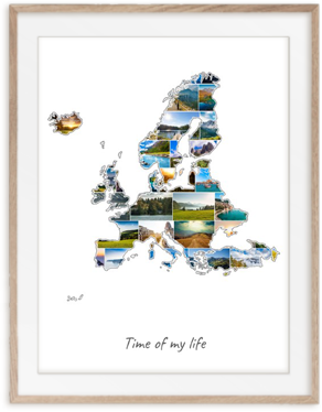 Deine Europa-Collage aus eigenen Fotos