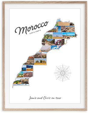 Deine Marokko-Collage aus eigenen Fotos