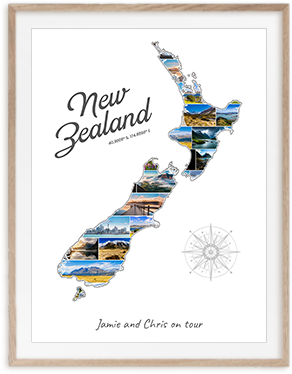 Deine Neuseeland-Collage aus eigenen Fotos