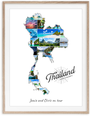 Deine Thailand-Collage aus eigenen Fotos