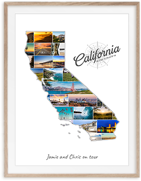 Deine Kalifornien-Collage aus eigenen Fotos