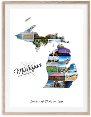 Deine Michigan-Collage aus eigenen Fotos