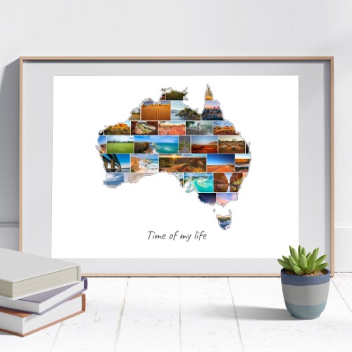 Die Australien-Collage kann individuell gestaltet werden