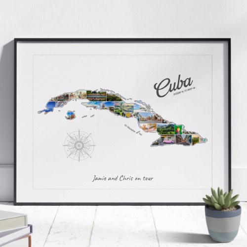 Die Kuba-Collage kann individuell gestaltet werden