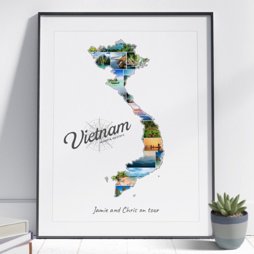 Die Vietnam-Collage kann individuell gestaltet werden